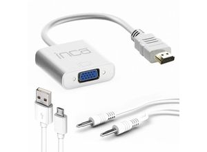 8697980467231 - HDMI-auf-VGA-Adapter mit inkludiertem Audiokabel – Optimieren Sie die Konnektivität für ein beeindruckendes Audio- und Videoerlebnis - Inca