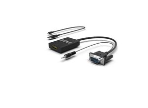 8697980469488 - VGA-auf-HDMI-Konverter mit USB-Stromadapter und Audiokabel (HDMI-Buchse VGA-Stecker) - Inca