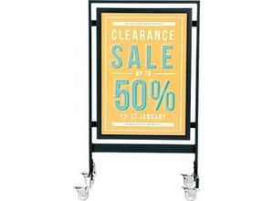 8698473984303 - Update Display Kundenstopper SQUARE Plakatformat DIN A1 HardLine-Klapprahmen mobiler Plakatständer schwarz 8698473984303 - Update Display Kundenstopper SQUARE Plakatformat DIN A1 HardLine-Klapprahmen mobiler Plakatständer schwarz