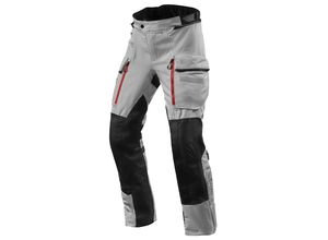 8700001316491 - Revit Sand 4 H2O Motorrad Textilhose - Schwarz Silber - M - unisex