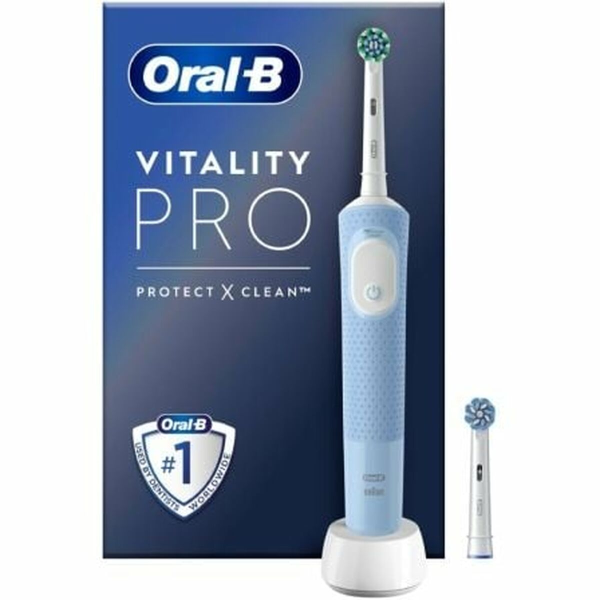 8700216125628 - Elektrische Zahnbürste Vitality Pro Vapor Blue + Extra Refill