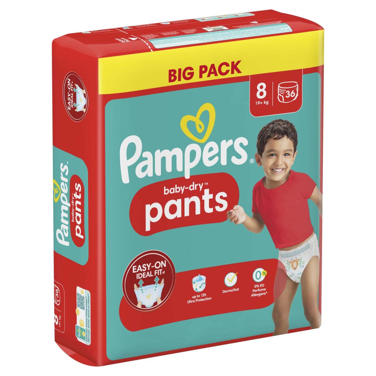 8700216241526 - Windeln baby-dry? BIG PACK  Größe Gr8 (19+ kg) für Kids und Teens (4-12 Jahre) 8700216241526  36 Stück