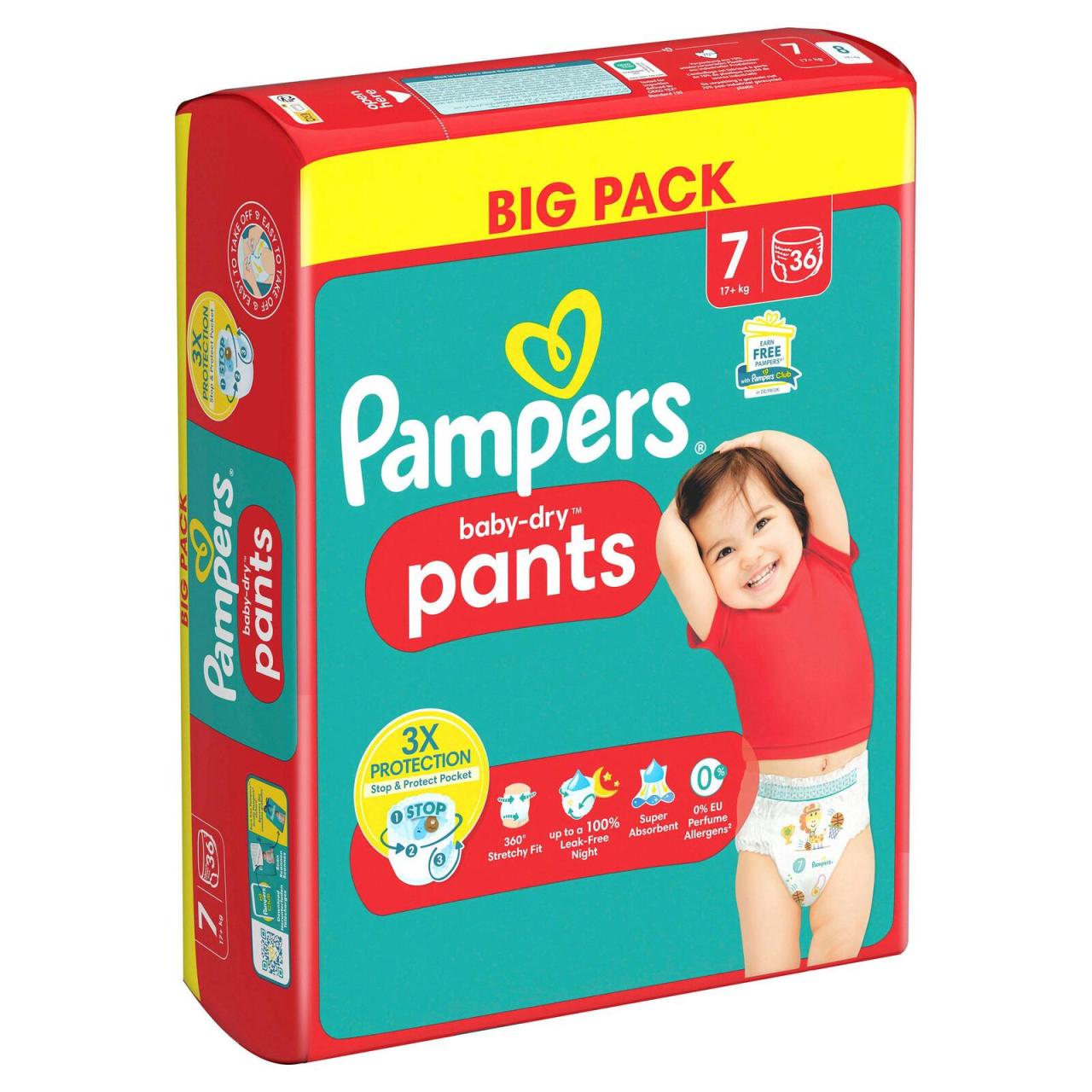 8700216241564 - Windeln baby-dry? BIG PACK  Größe Gr7 (17+ kg) für Kids und Teens (4-12 Jahre) 8700216241564  36 Stück