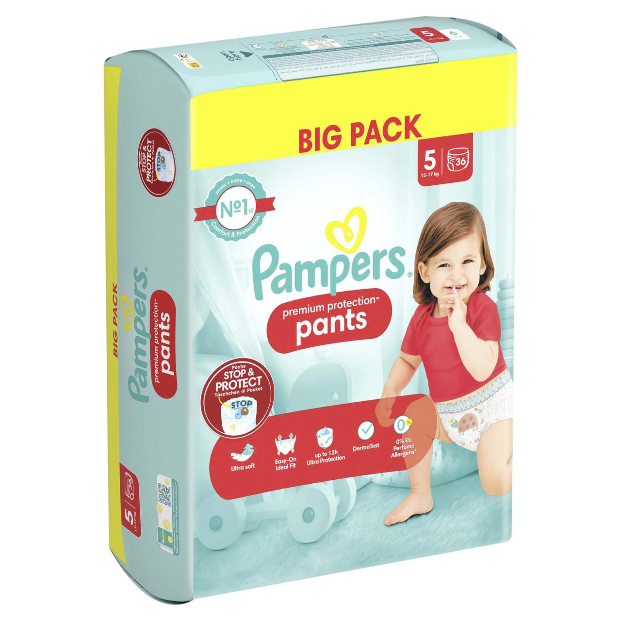 8700216241700 - Windeln premium protection? BIG PACK Größe Gr5 (12-17 kg) für Babys und Kleinkinder (4-18 Monate) 8700216241700  36 Stück