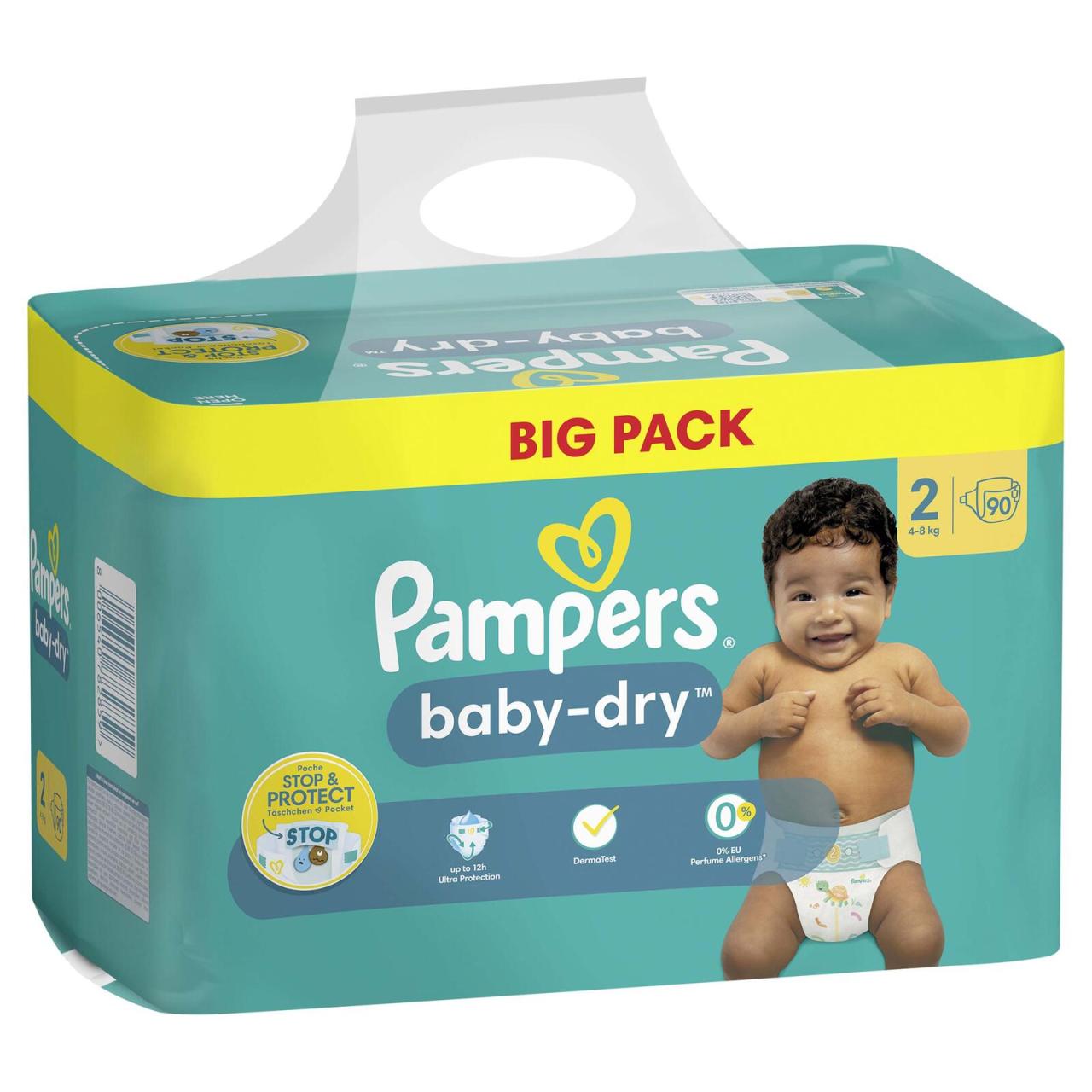 8700216263511 - Windeln baby-dry? BIG PACK  Größe Gr2 (4-8 kg) für Neugeborene (0-3 Monate) 8700216263511  78 Stück