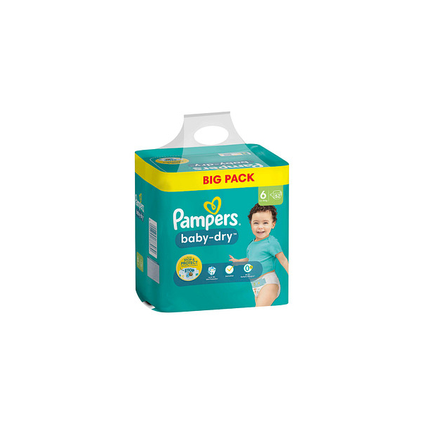 8700216334952 - Windeln baby-dry? BIG PACK  Größe Gr6 (13-18 kg) für Kids und Teens (4-12 Jahre) 8700216334952  52 Stück