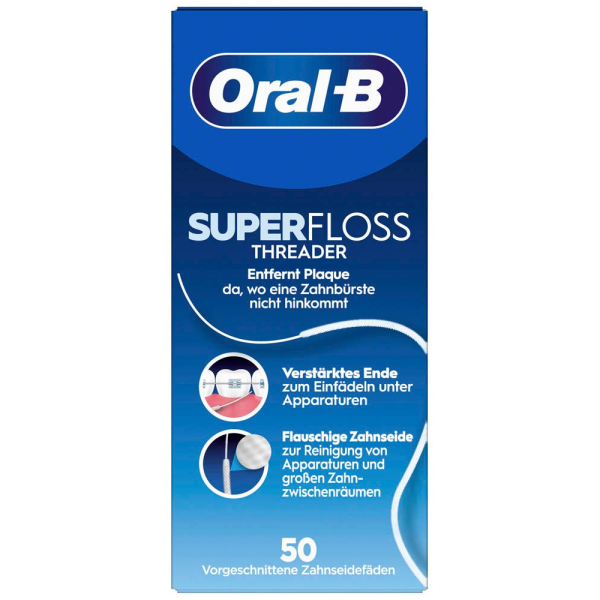 8700216539043 - SUPERFLOSS Zahnseide 8700216539043 50 Stück 8700216539043 - SUPERFLOSS Zahnseide 8700216539043 50 Stück