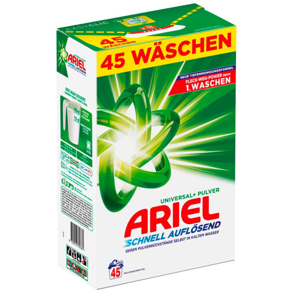 8700216702362 - Universal+ Vollwaschmittel Pulverwaschmittel strahlende Reinheit frischer Duft 45 Waschladungen