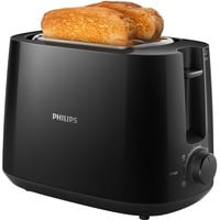 8710103800378 - PHILIPS HD2581 90 Daily Collection Toaster Schwarz (830 Watt Schlitze 2)