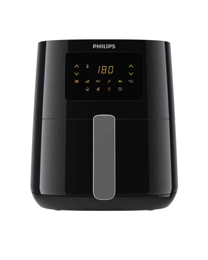 8710103975496 - Philips Home HD9252 70 Heißluft-Fritteuse 1400 W Heißluft-Funktion Grillfunktion mit Display Schwarz Silber