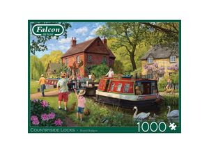 8710126021835 - Falcon Jigsaw Puzzle - Countryside Locks 1000pcs Boden