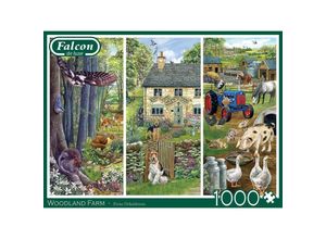 8710126021859 - Falcon Jigsaw Puzzle - Woodland Farm 1000pcs Boden