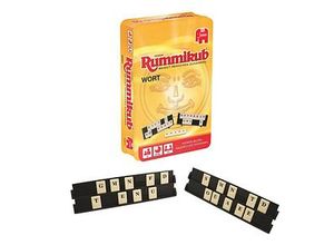 8710126039748 - Rummikub Wort in Metalldose Geschicklichkeitsspiel 8710126039748 Jumbo