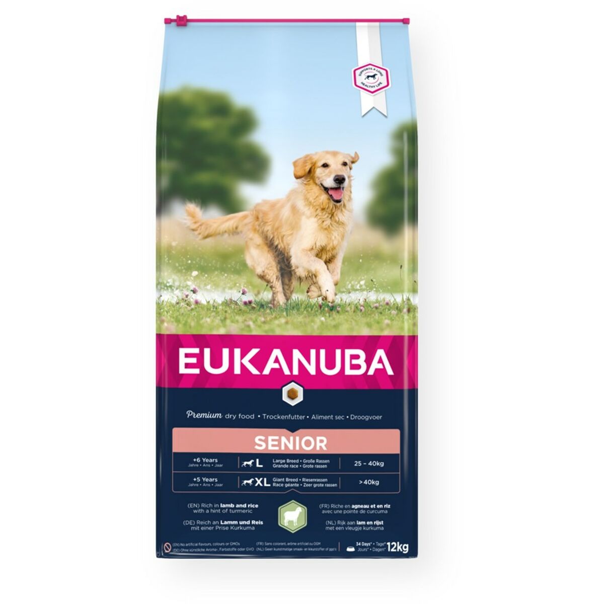 8710255168937 - 12 kg Eukanuba Senior Large & Giant Breed Lamm & Reis Hundetrockenfutter
