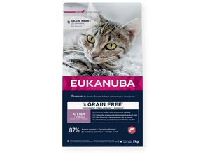 8710255189260 - Eukanuba - Grain Free Kitten Lachs - Trockenfutter für Katzen - 2kg