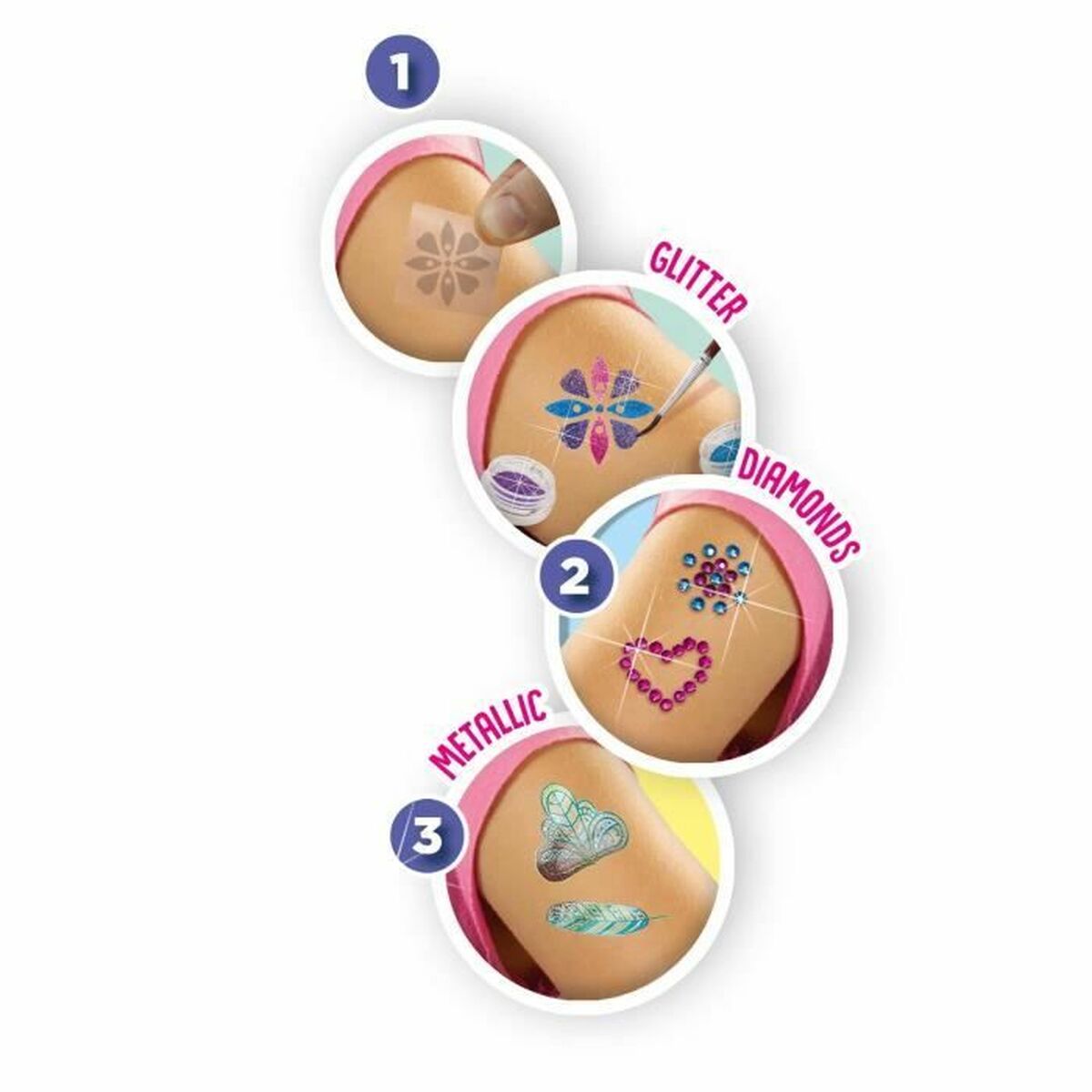 8710341141554 - SES Creative 3-in-1 Glamour-Tattoos