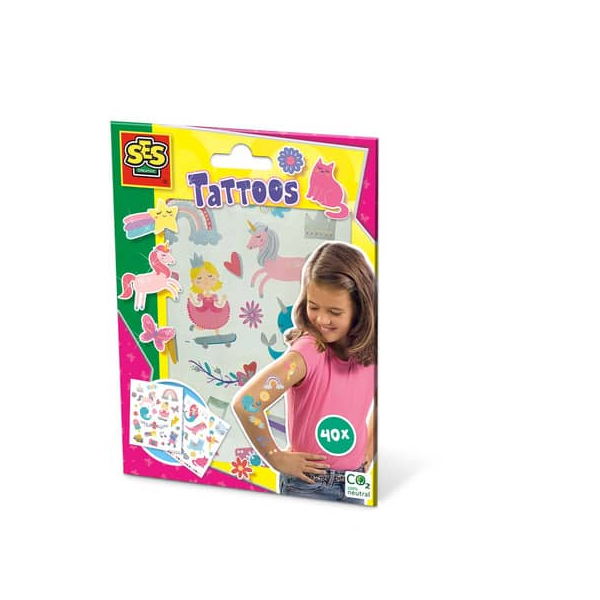 8710341146733 - Tattoos für Kinder 40ST Märchen 8710341146733 SES Creative