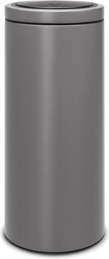 8710755228223 - - Touch Bin Flat Top Mülleimer - 30 Liter mit Kunststoffinneneimer - Mineral Concrete Grey