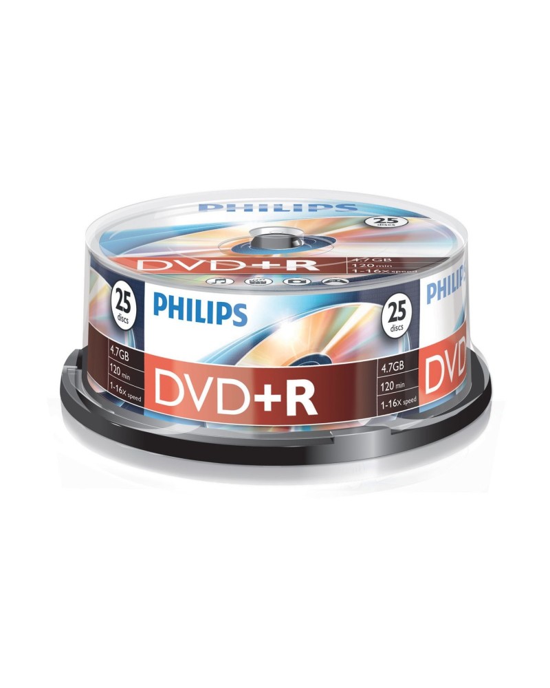 8710895911795 - DR4S6B25F - 25 x DVD+R - 47 GB (120 Min) 16x - Spindel