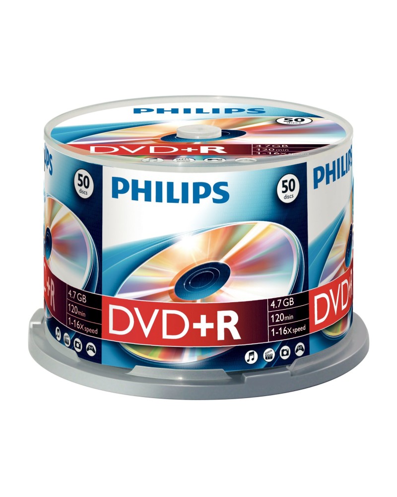 8710895922333 - 11-040-033 DVD+R 47GB 120Min 16x Cakebox (50 Disc) 11-040-033 8710895922333