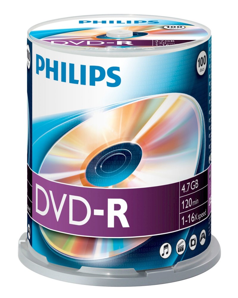 8710895922593 - 11-040-027 DVD-R 47GB 120Min 16x Cakebox(100 Disc) 11-040-027 8710895922593