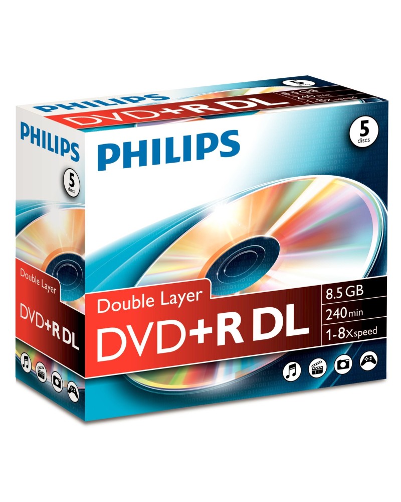 8710895992138 - 11-040-036 DVD+R 85GB 120Min DL 8x Jewelcase(5 Dis 11-040-036 8710895992138