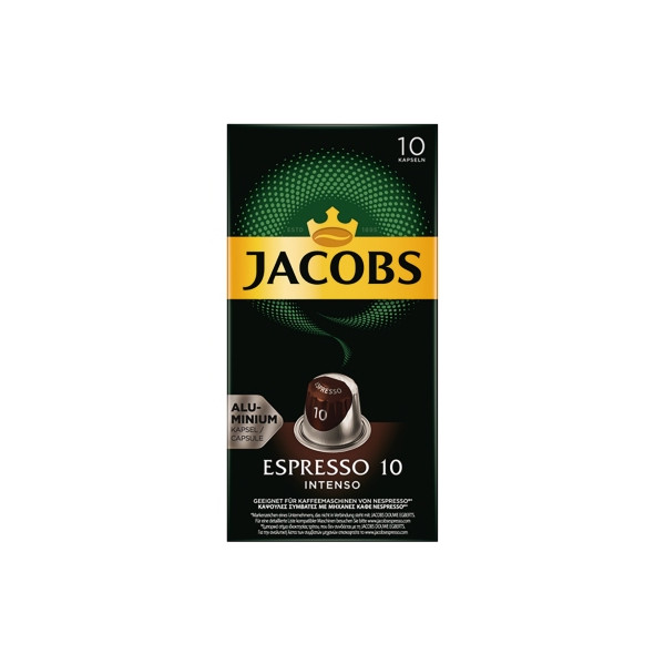 8711000371183 - Jacobs Espresso 10 Intenso Kaffeekapseln Röstkaffee 10 x 52 g Nespresso®-kompatibel gemahlen