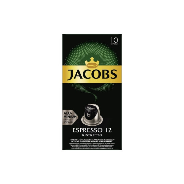 8711000371206 - Jacobs Professional Espresso 12 Ristretto Kaffeekapseln Röstkaffee 10 x 52 g Nespresso®-kompatibel gemahlen