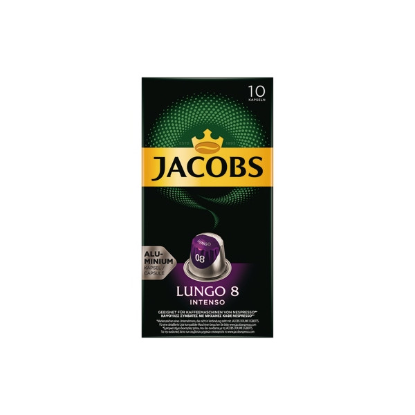 8711000371244 - Jacobs Lungo 8 Classico Kaffeekapseln Röstkaffee 10 x 52 g Nespresso®-kompatibel UTZ-zertifiziert