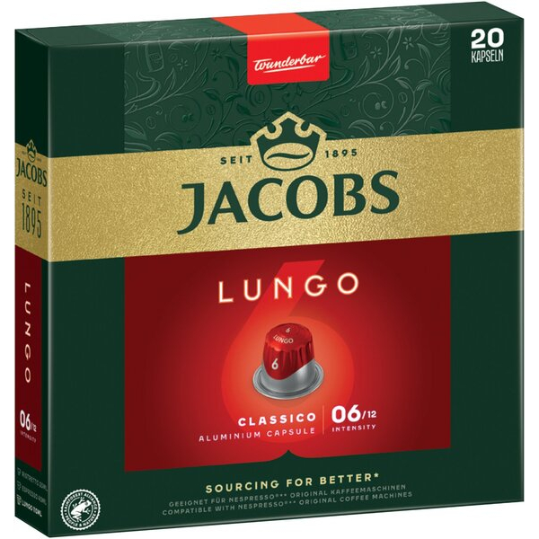 8711000376027 - Jacobs Kapseln Lungo Intensität 6 20 Stück 8711000376027 Kraft Foods 8711000376027 - Jacobs Kapseln Lungo Intensität 6 20 Stück 8711000376027 Kraft Foods