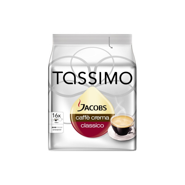 8711000500378 - TASSIMO JACOBS CAFFÈ CREMA CLASSICO Kaffeediscs Arabica- und Robustabohnen 16 Portionen