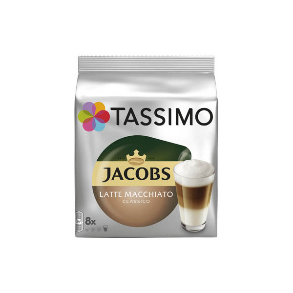 8711000504895 - TASSIMO JACOBS LATTE MACCHIATO CLASSICO Kaffeediscs Arabica- und Robustabohnen 8 Portionen