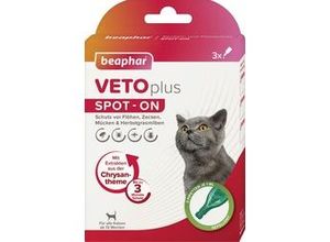 8711231137596 - Beaphar Veto plus Spot-on für Katzen 3x1 ml