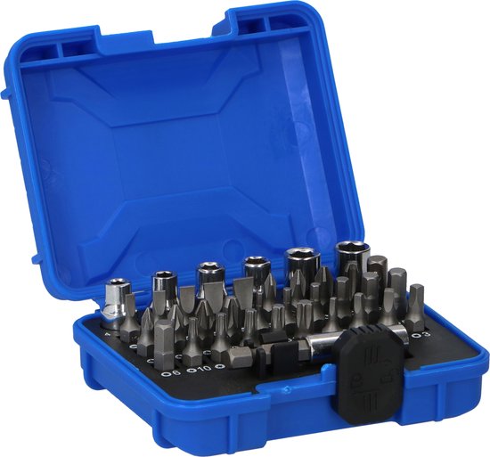 8711252029160 - Bit-Set 37-teilig - Steckschlüssel-Satz für Ratschenschrauber - inkl Aufbewahrungsbox 8711252029160 - Bit-Set 37-teilig - Steckschlüssel-Satz für Ratschenschrauber - inkl Aufbewahrungsbox