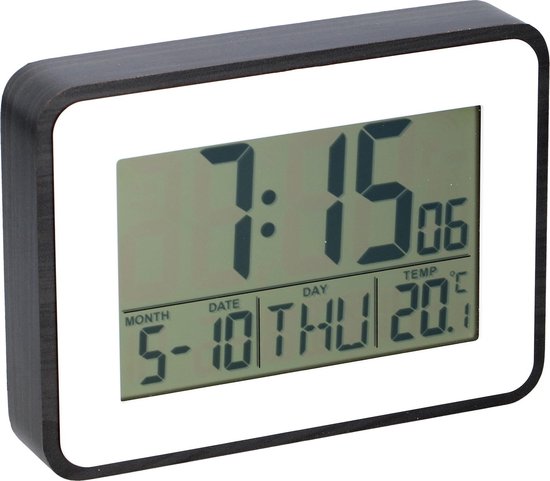 8711252077208 - Wetterstation - Wecker - Uhr - Kalender - 7 Sprachen - Snooze-Funktion