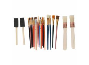 8711252180298 - Pinselset - 25 Stück - Geeignet für verschiedene Farbtypen - Leicht zu reinigen - Holz 8711252180298 - Pinselset - 25 Stück - Geeignet für verschiedene Farbtypen - Leicht zu reinigen - Holz
