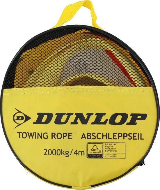 8711252184708 - Abschleppseil - Max 2000 Kg - 4 Meter lang - Rot