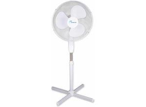 8711252196206 - Fan Upright - Standventilator - Ø40cm - 3 Geschwindigkeiten - neigbar - drehbar - höhenverstellbar - Weiß