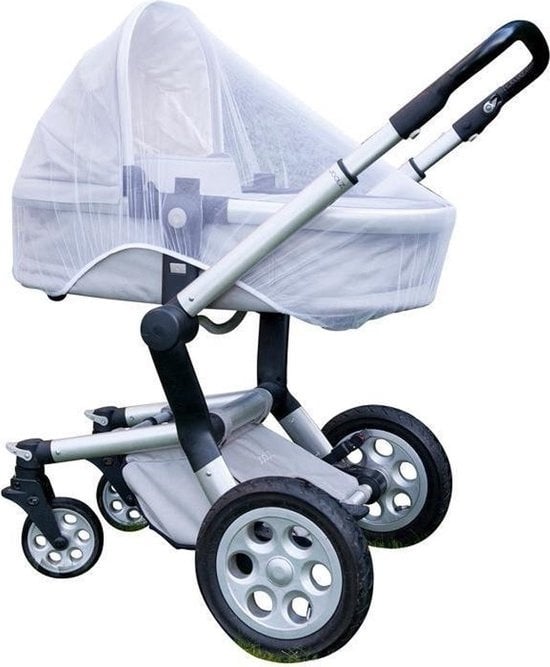 8711252228037 - Moskitonetz für Kinderwagen | Buggy Moskitonetz | Weiß