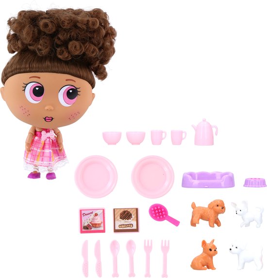 8711252231266 - Puppenset - Mit Zubehör - 20x11x19cm - Thema Tierhandlung 8711252231266 - Puppenset - Mit Zubehör - 20x11x19cm - Thema Tierhandlung