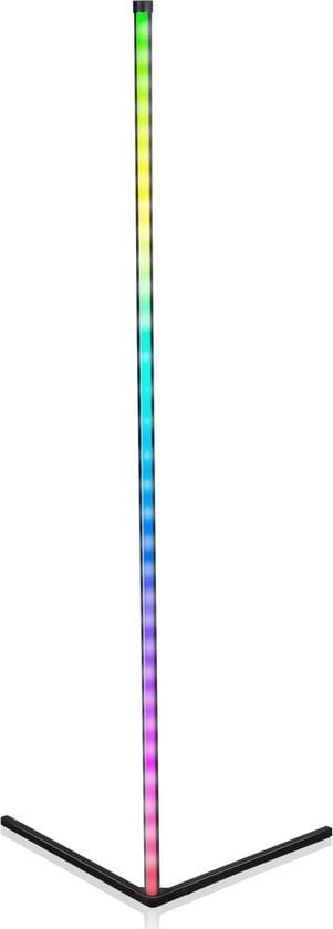 8711252235035 - LED Stehleuchte - Stehleuchte 140cm - Dimmbares RGBW und weißes Licht - Inkl Fernbedienung und Musiksensor