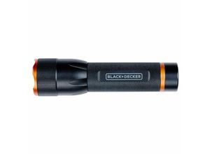 8711252235134 - LED-Taschenlampe 120 Lumen - 3W - 140M Reichweite - 3 Leuchtmodi Hoch Niedrig Pulsierend - Schwarz Orange