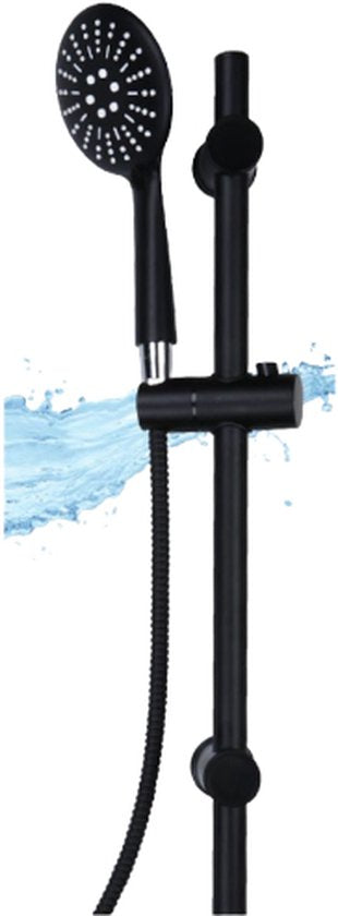 8711252245904 - Shower Set - Duschkopf mit Handbrause mit Schlauch - Schwarz 8711252245904 - Shower Set - Duschkopf mit Handbrause mit Schlauch - Schwarz