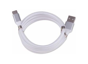 8711252249735 - USB-C-Kabel 2in1 usb-a auf usb-c 1 m magnetisch weiß - Grundig