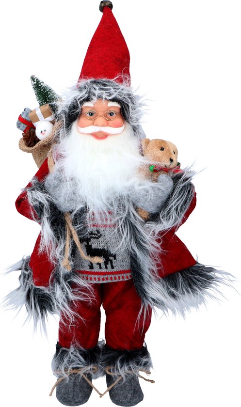8711252263953 - Weihnachtsgeschenke Santa Doll - Weihnachtsdekoration für Indoor - 46cm - Rot 8711252263953 - Weihnachtsgeschenke Santa Doll - Weihnachtsdekoration für Indoor - 46cm - Rot