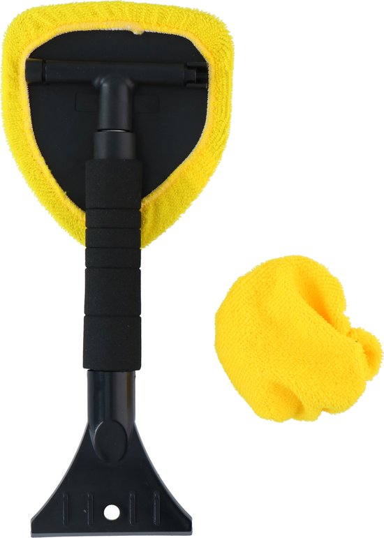 8711252267036 - Eiskratzer mit Auslöser - Teleskopstange 32 bis 49 CM - Softgrip - Inkl 2 Mikrofasertücher 8711252267036 - Eiskratzer mit Auslöser - Teleskopstange 32 bis 49 CM - Softgrip - Inkl 2 Mikrofasertücher