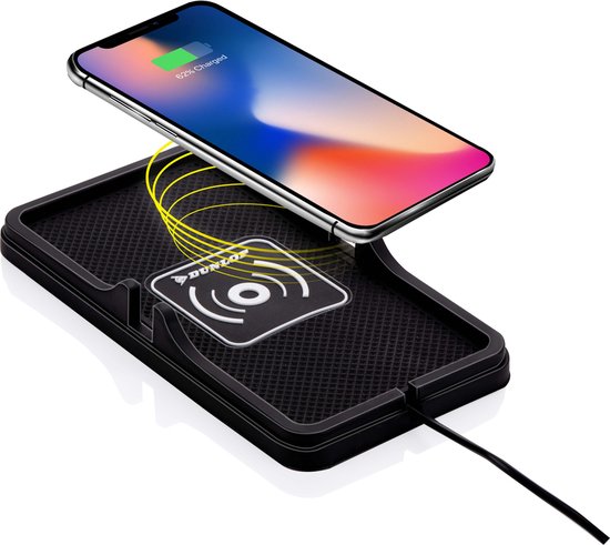 8711252268439 - Phone Holder Car  Qi Charger - Wireless Charging - Schnelles Ladegerät - inkl Autoladegerät und Kabel