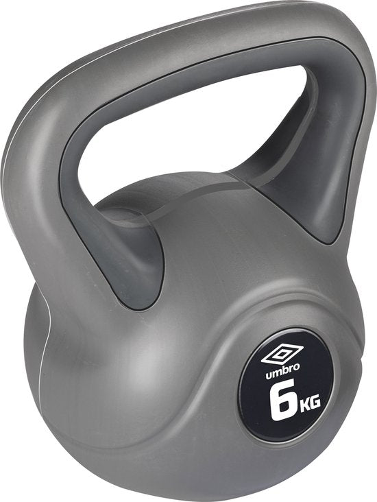 8711252269450 - Kettlebell 6kg - Einstiegsgewicht - Kunststoff - Grau 8711252269450 - Kettlebell 6kg - Einstiegsgewicht - Kunststoff - Grau