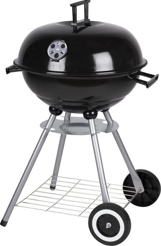 8711252456133 - BBQ collection Barbecue Round - Kugelgrill - Holzkohlegrill - mit Deckel und Rädern - Ablagegitter