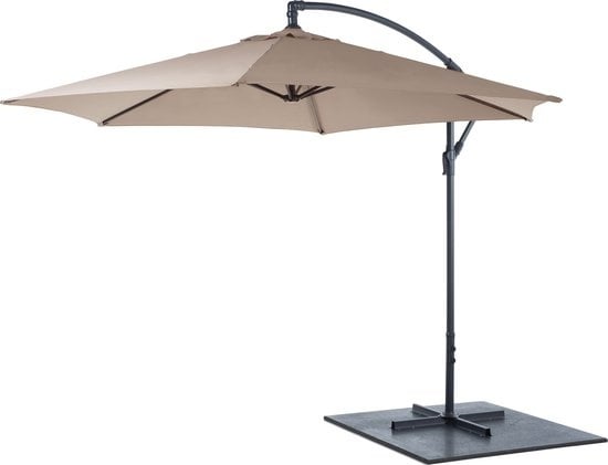 8711252460765 - Schwimmendes Sonnensegel - Sonnensegel - 300 x 300 x 245 CM - Verstellbar - Taupe